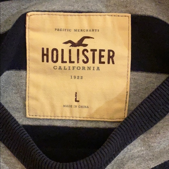 Hollister Men’s Striped Long Sleeve Shirt - Picture 2 of 2